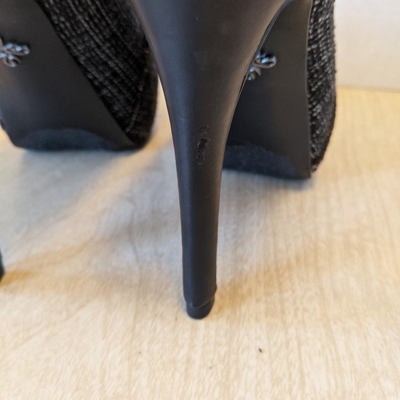 Simply Vera Wang Svsarah Tweed Beaded Heels 8.5 - Picture 10 of 10